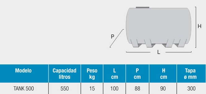 Depósito de Agua para exterior 550 L Tank - 2
