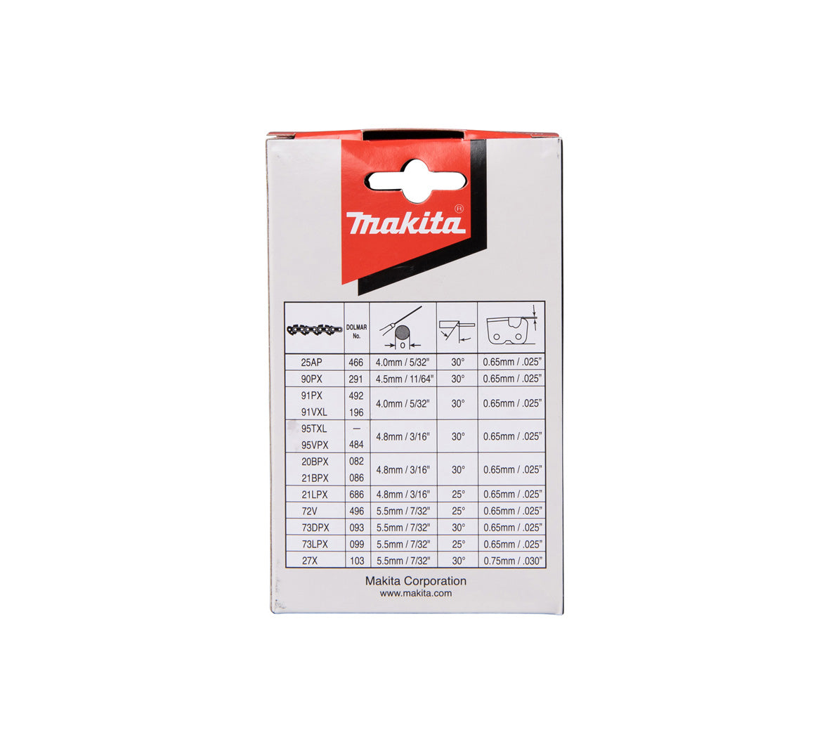 Cadena de motosierra 25cm 3/8" Makita 191H00-0