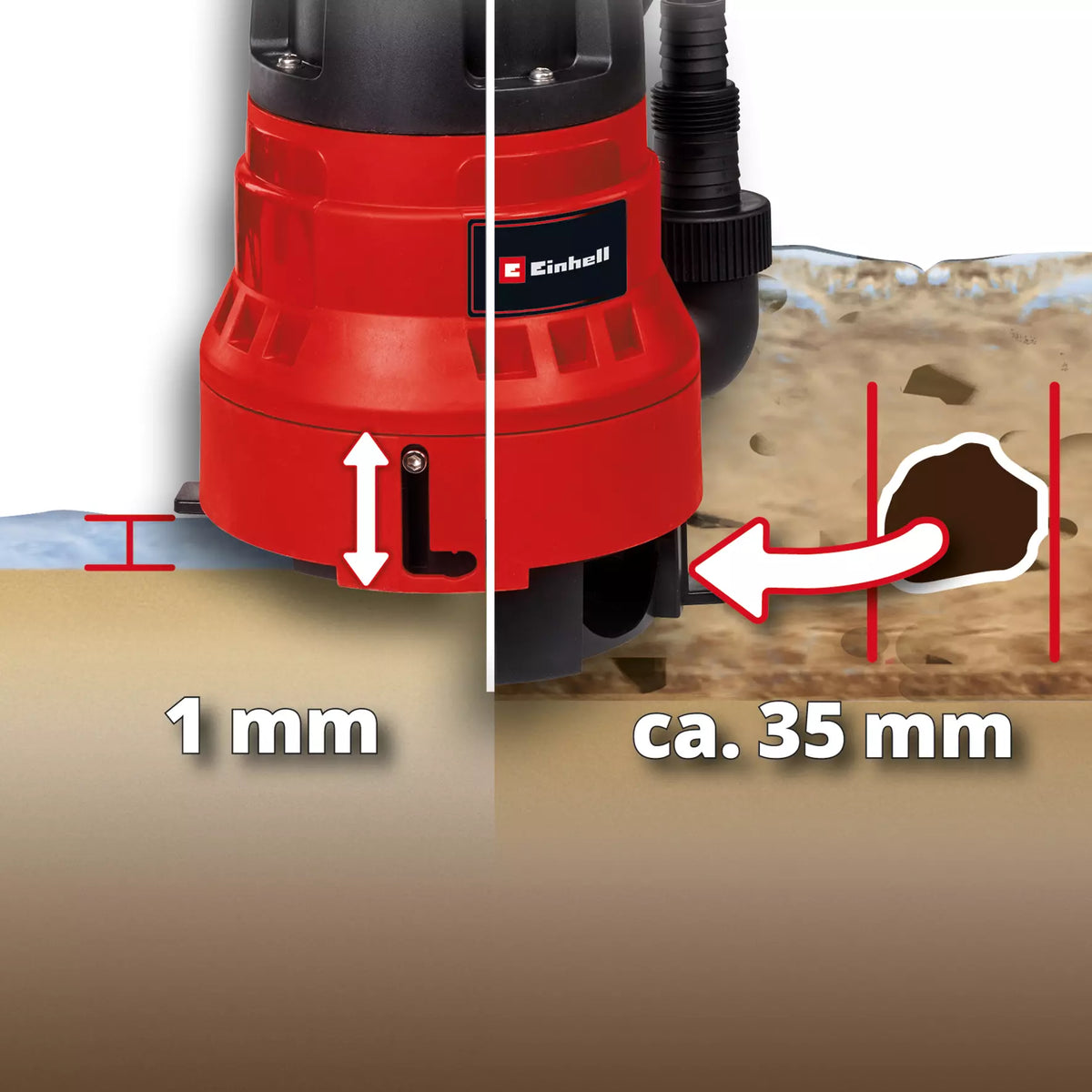 Bomba de aguas sucias 700W 16.000L/h GC-DP 7035 LL Einhell
