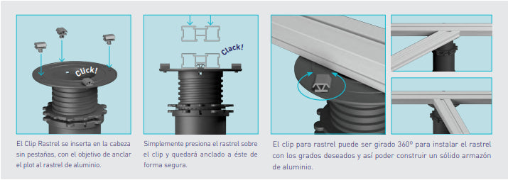 Caja 100 ud Clip para Rastrel Aluminio Peygran PEYGRAN - 3