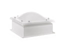 Claraboya Cuadrada fija con cúpula de metracilato bivalva + zócalo recto 18cm FREE