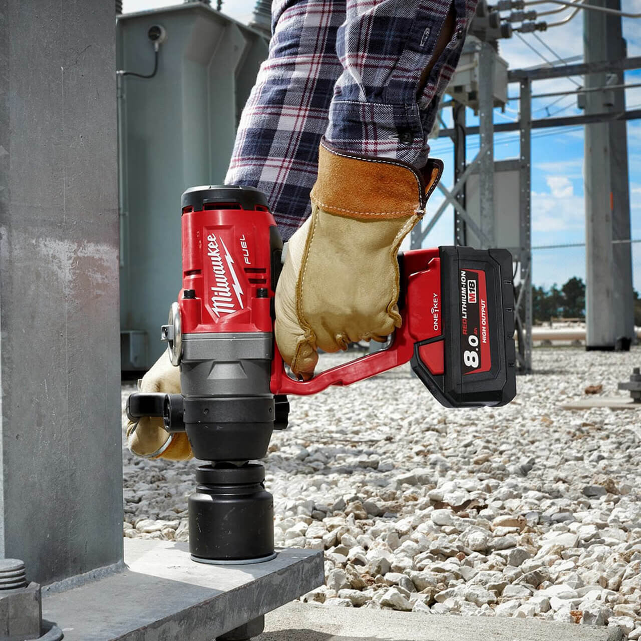 Llave de Impacto de Alto Par 2.400Nm 18V con maletín Milwaukee M18 ONEFHIWF1-0X MILWAUKEE - 11