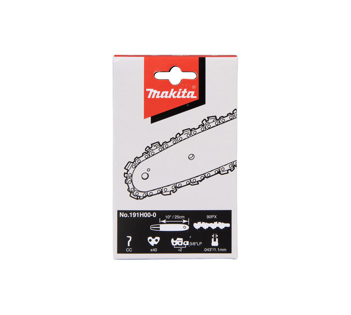 Cadena de motosierra 25cm 3/8" Makita 191H00-0