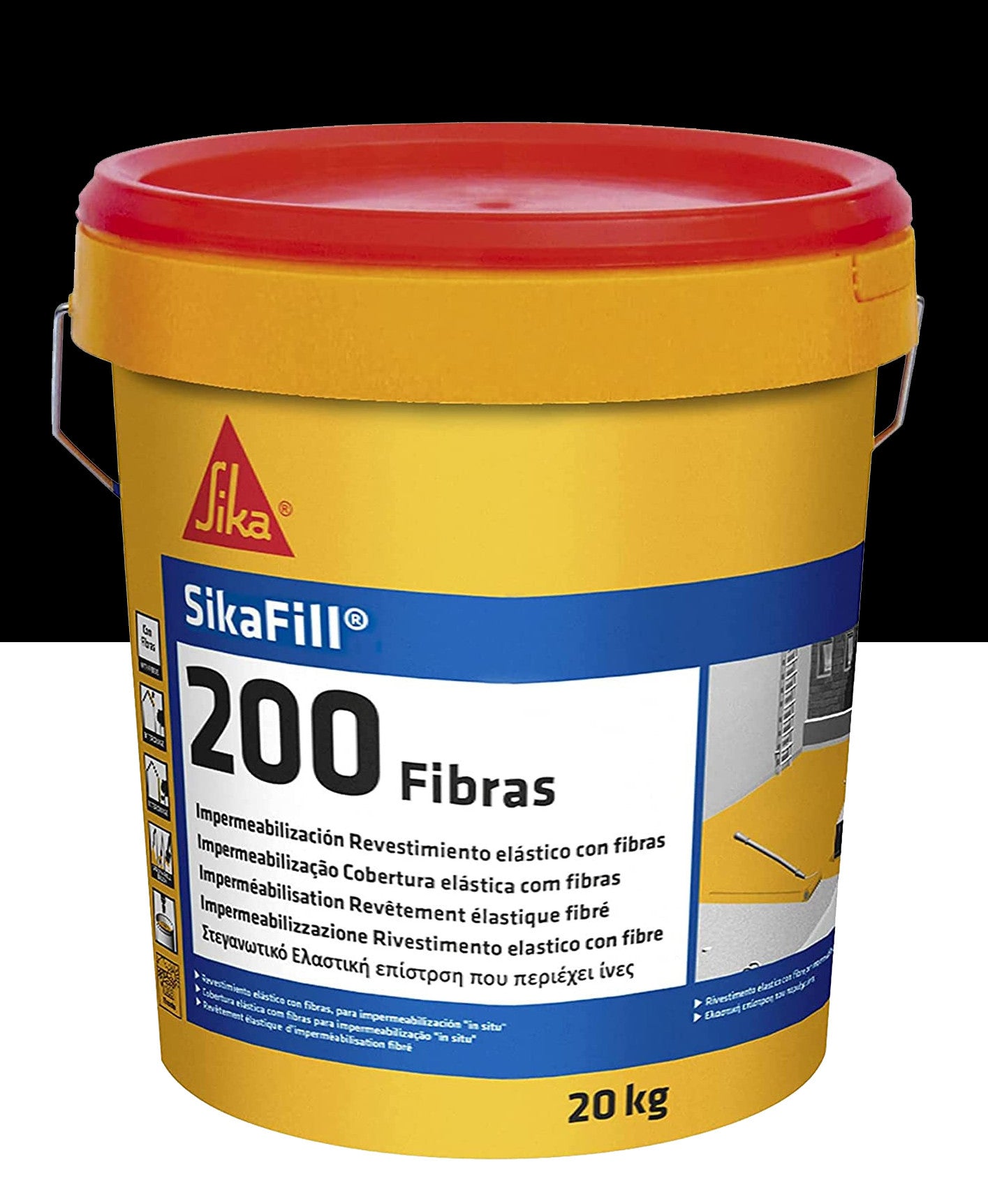 Bote Pintura Impermeable Sikafill-200 Fibras 20kg SIKA - 7