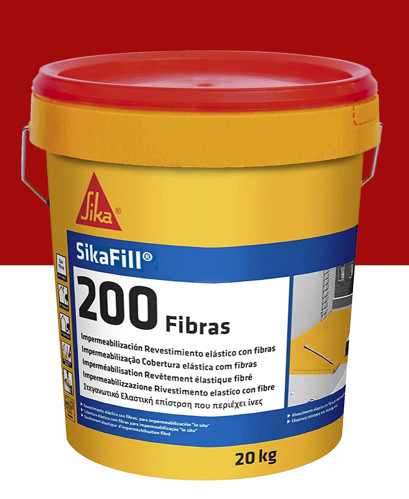 Bote Pintura Impermeable Sikafill-200 Fibras 20kg SIKA - 5
