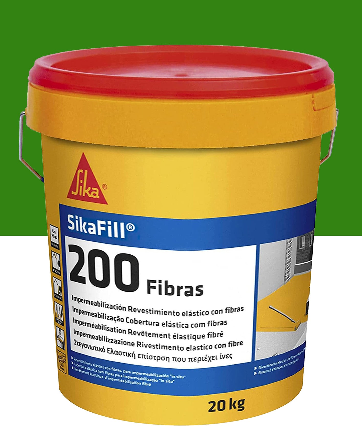 Bote Pintura Impermeable Sikafill-200 Fibras 20kg SIKA - 8