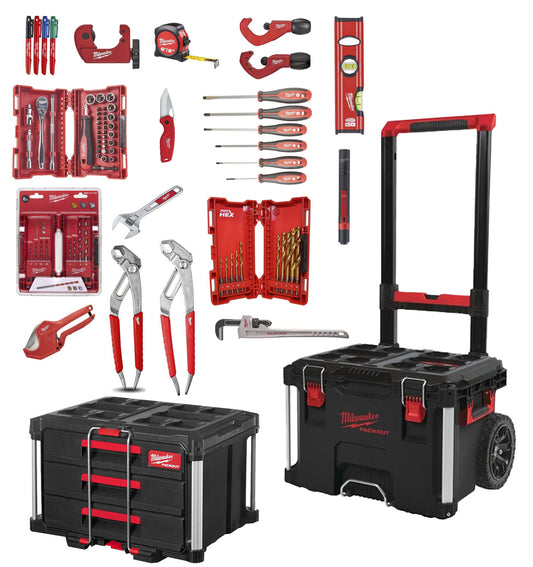 Kit Instalador Packout con 17 herramientas Milwaukee