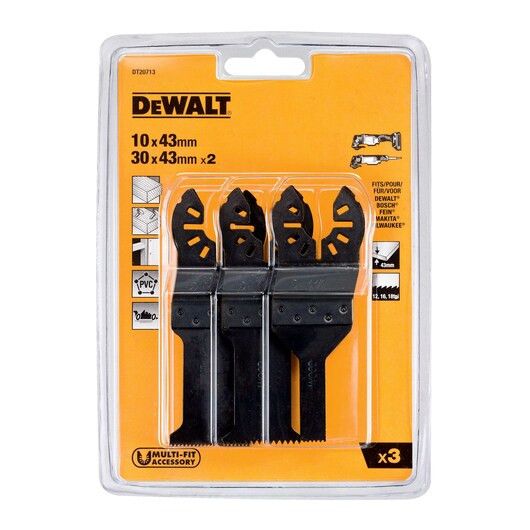 Juego de 3 hojas de sierra para multiherramienta Dewalt DT20713 DEWALT - 6