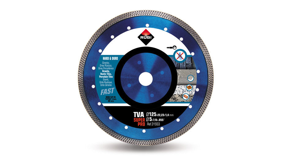 Disco diamante TVA 125mm Super Pro Rubi 31933 RUBI - 1