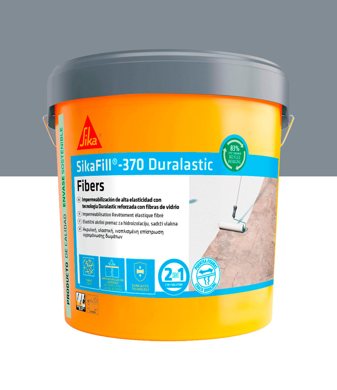 Bote Pintura Impermeable Sikafill-370 Fibras 20kg SIKA - 3