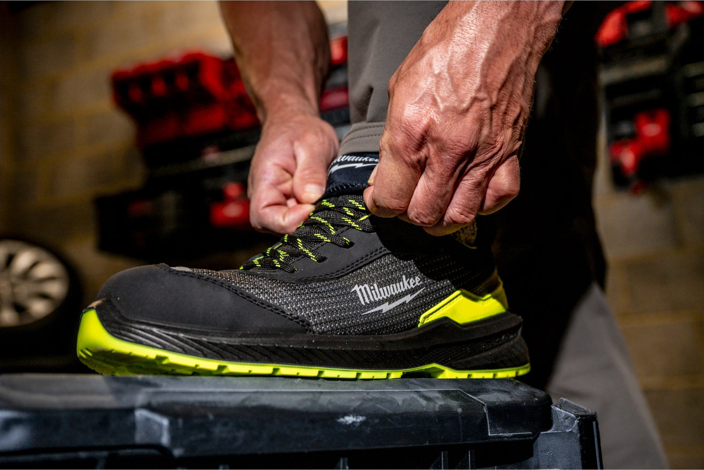 Zapatos de seguridad FLEXTED de alta visibilidad FXT S1PS Yellow