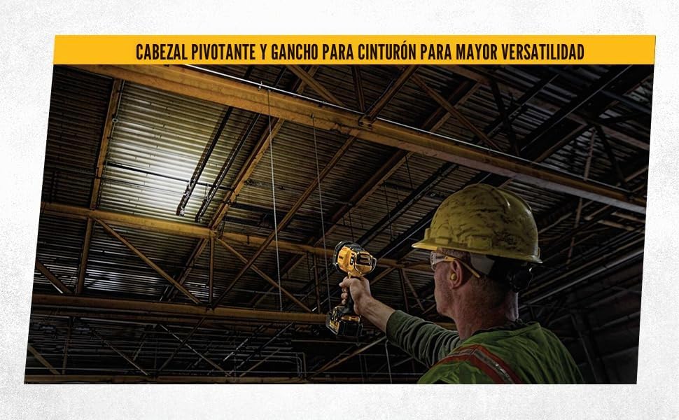 Linterna Led cabeza rotativa XR 18V Dewalt DCL040