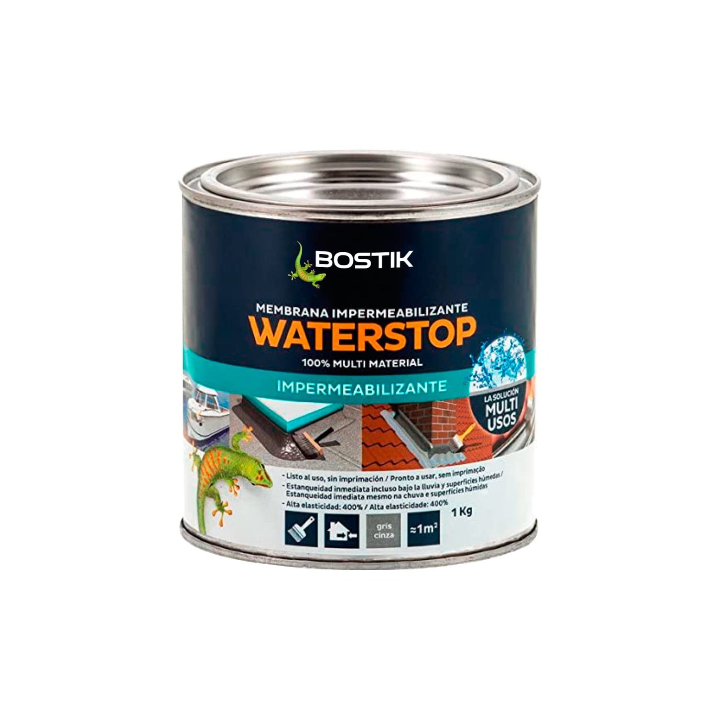 Impermeabilizante Waterstop 1kg Gris Bostik