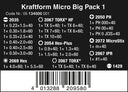 Juego de destornilladores para usos electrónicos  25 piezas Wera Kraftform Micro Big Pack 1