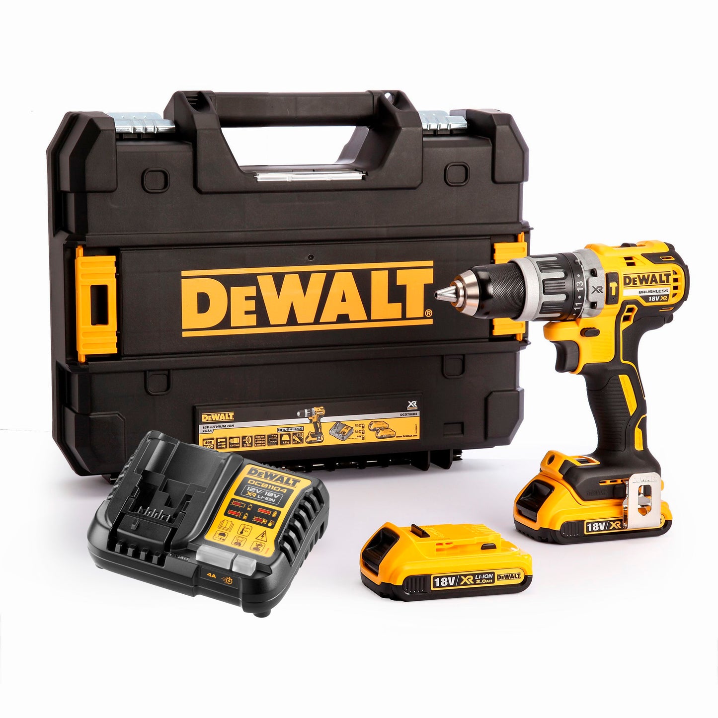 Taladro 18V XR sin escobillas Dewalt DCD796D2