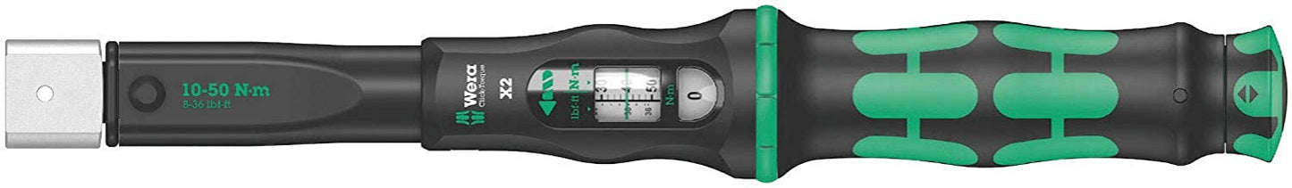 Llave dinamométrica para herramientas de inserción 10-50 Nm Wera Click-Torque X 2 ref.075652
