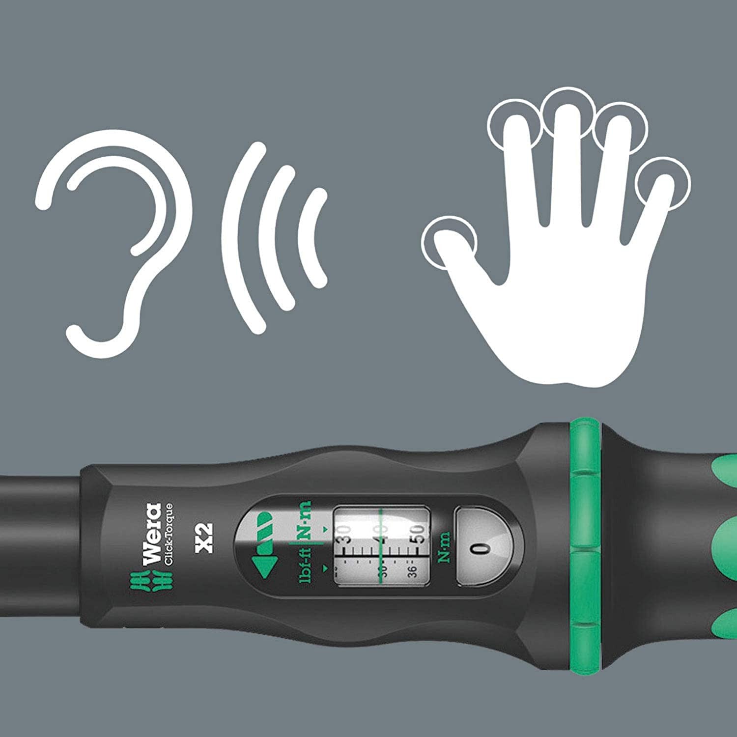 Llave dinamométrica para herramientas de inserción 10-50 Nm Wera Click-Torque X 2 ref.075652