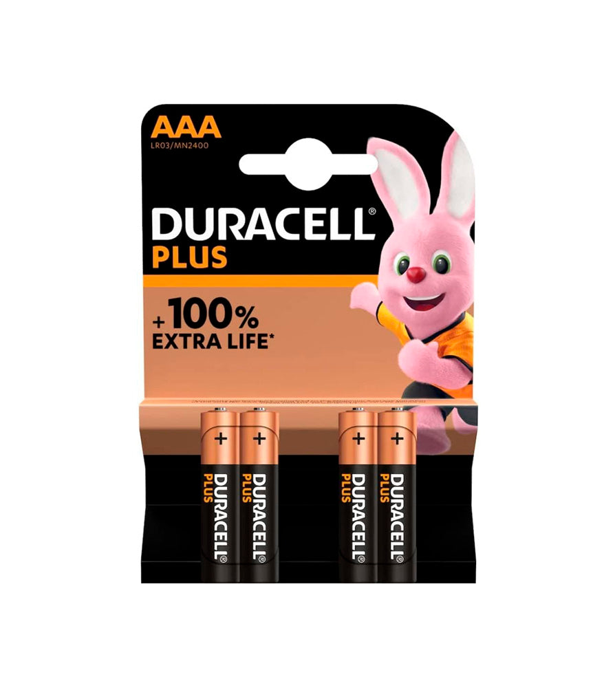 Paquete 4 Pilas alcalinas Duracell Plus Power AAA