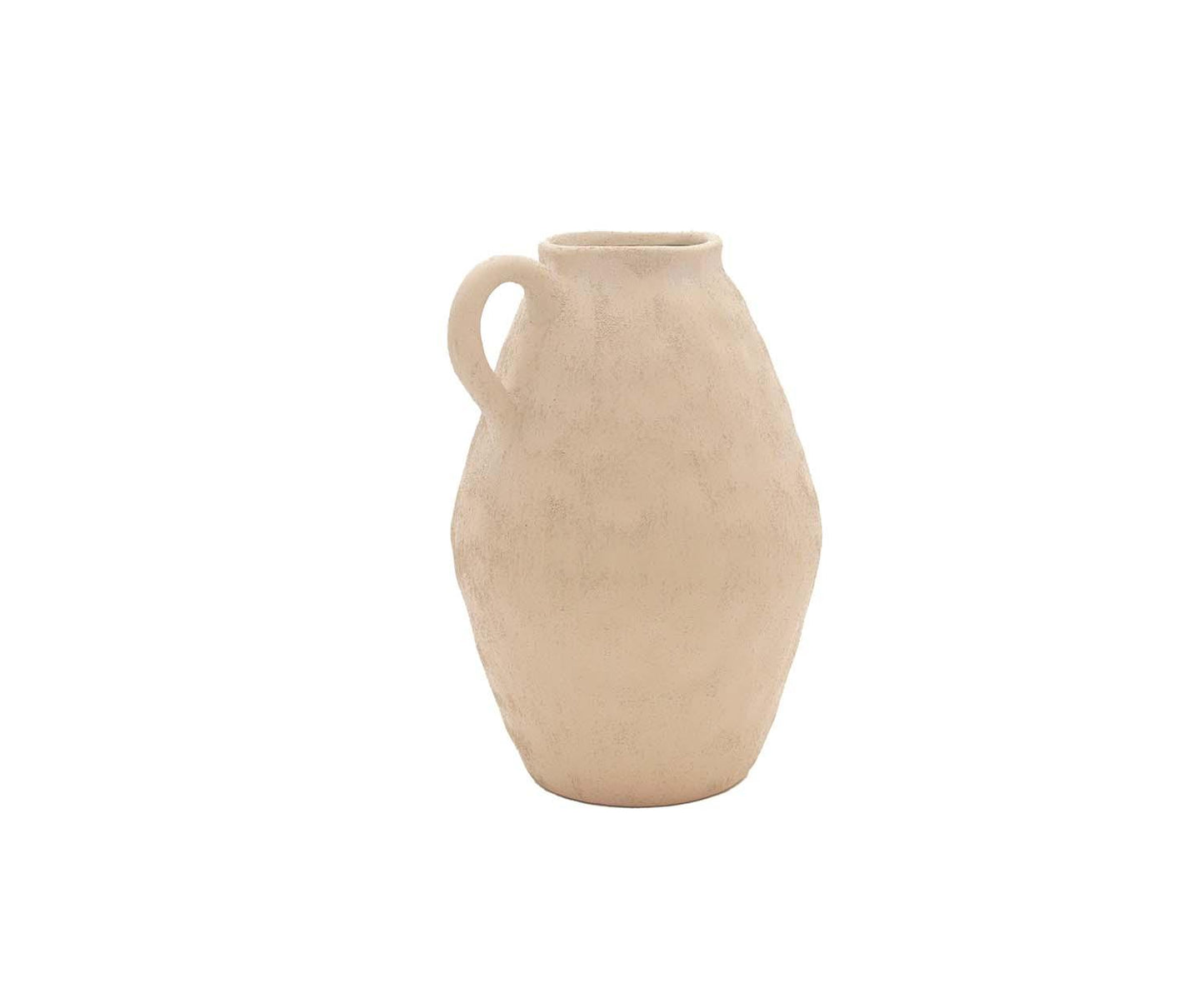 Jarrón beige de gres Masaka 30cm Andrea House