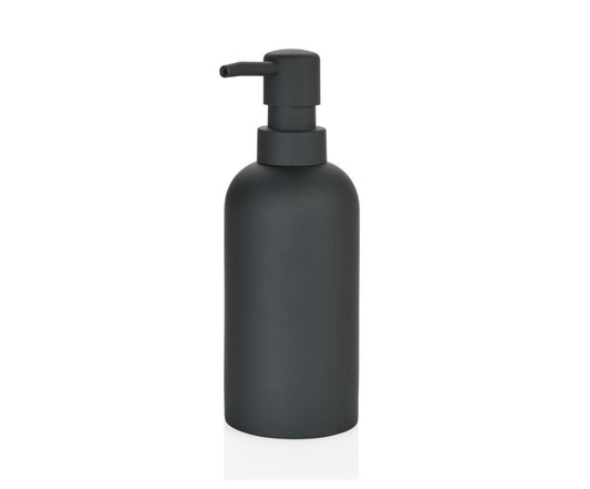Dispensador de baño de resina negro Ø6,5x18,5cm Andrea House