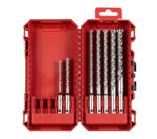 Set de 7 brocas SDS-Plus 4 cortes MX4 NG Milwaukee