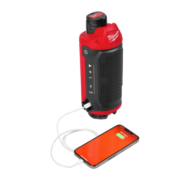 Altavoz M12 con Bluetooth compatible con Packout Milwaukee M12 SPEJSG2-0