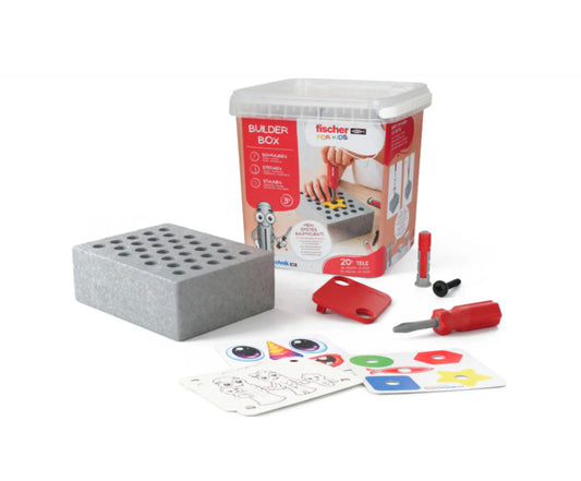 Juego de construcción y atornillado infantil Fischer for Kids +3 años Builder-Box 579435