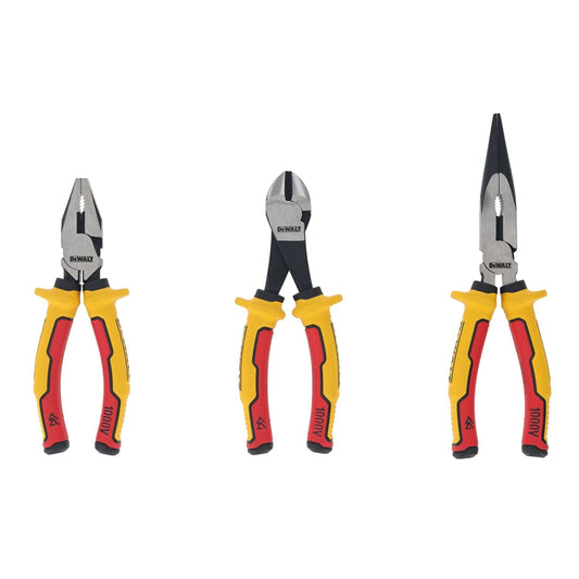 Set 3 Alicates VDE 2x160mm + 1x200mm DeWalt DWHT82811-0