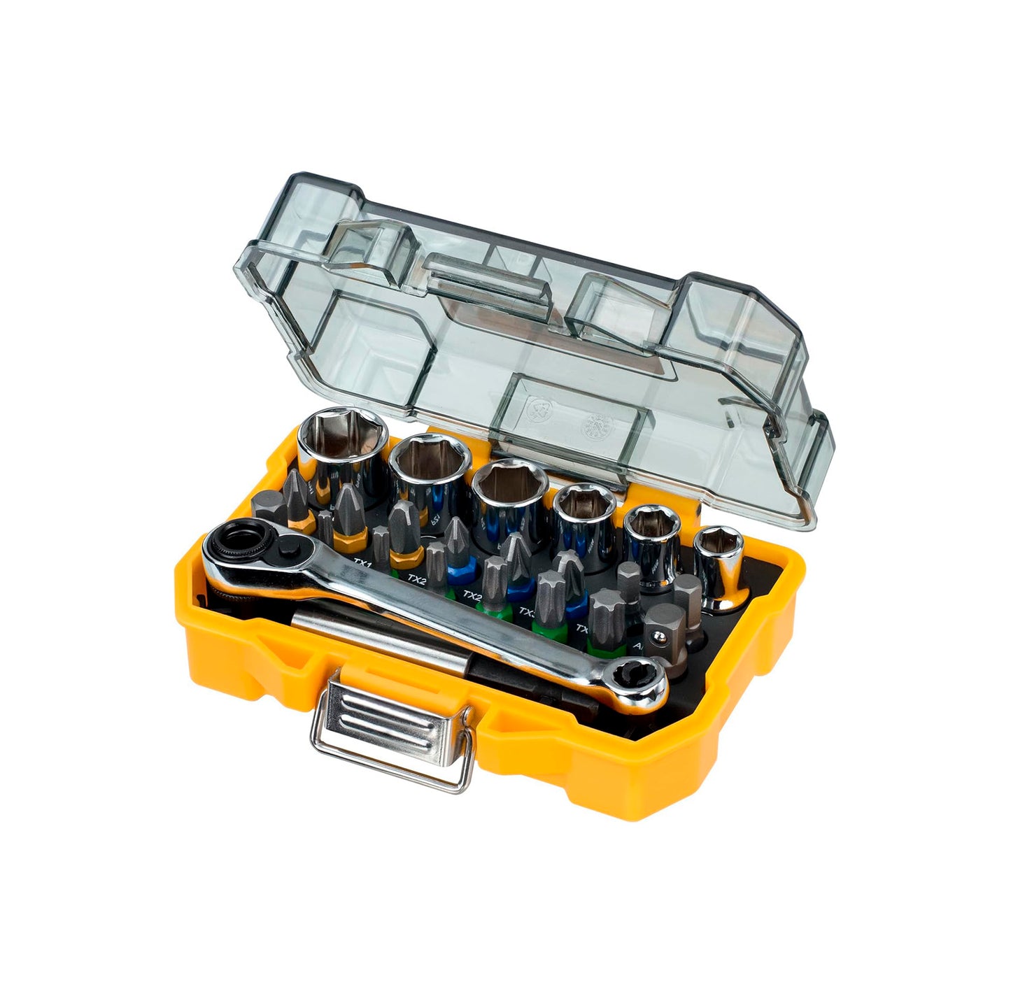 Estuche de vasos y puntas para atornillar 24pz Dewalt DT71516