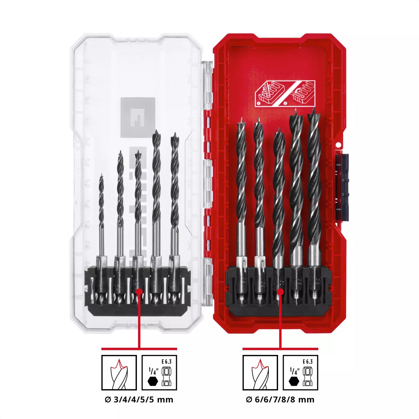Juego de brocas para madera S-CASE LS 10pcs Einhell 49108733