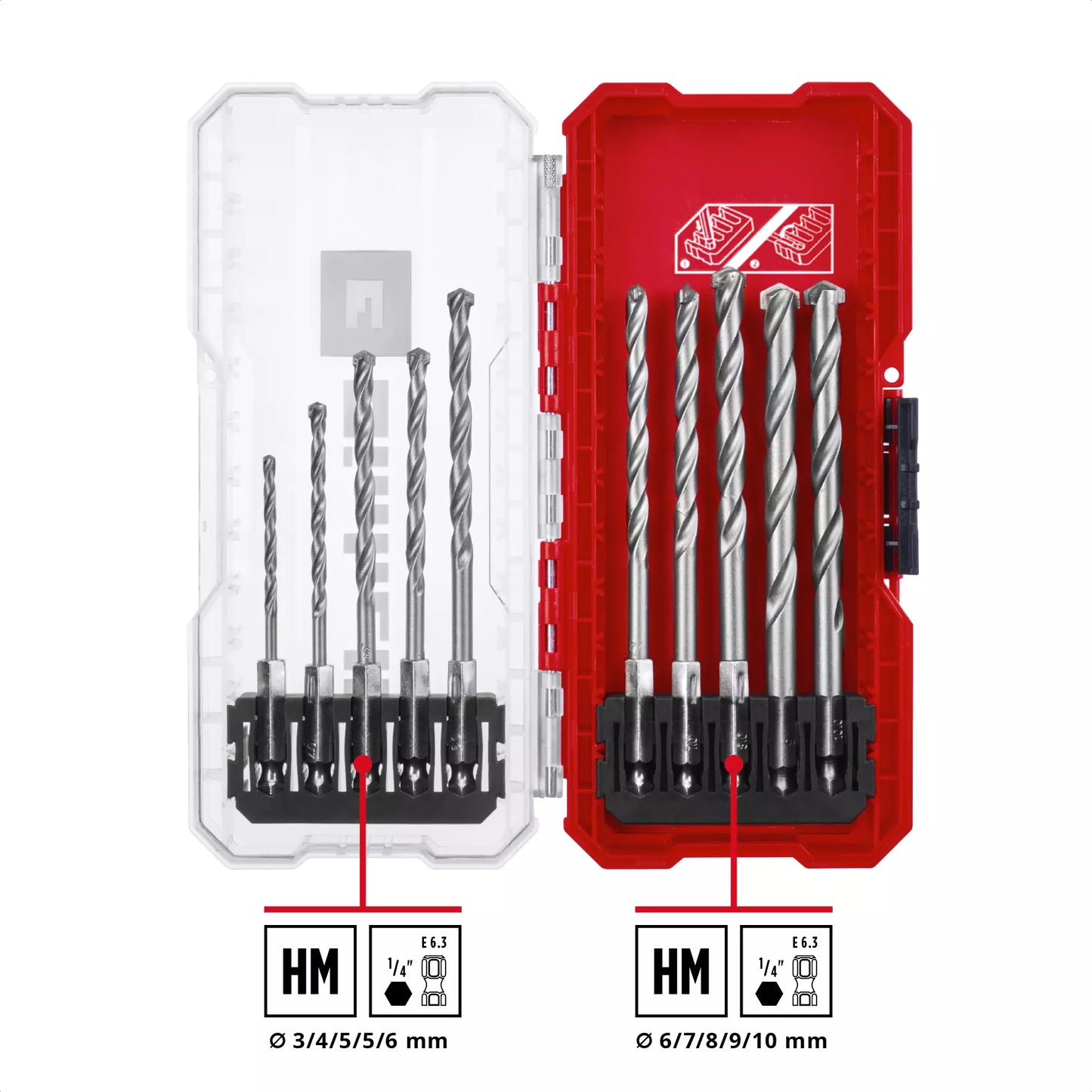 Juego de brocas para piedra S-CASE LS 10pcs Einhell 49108743