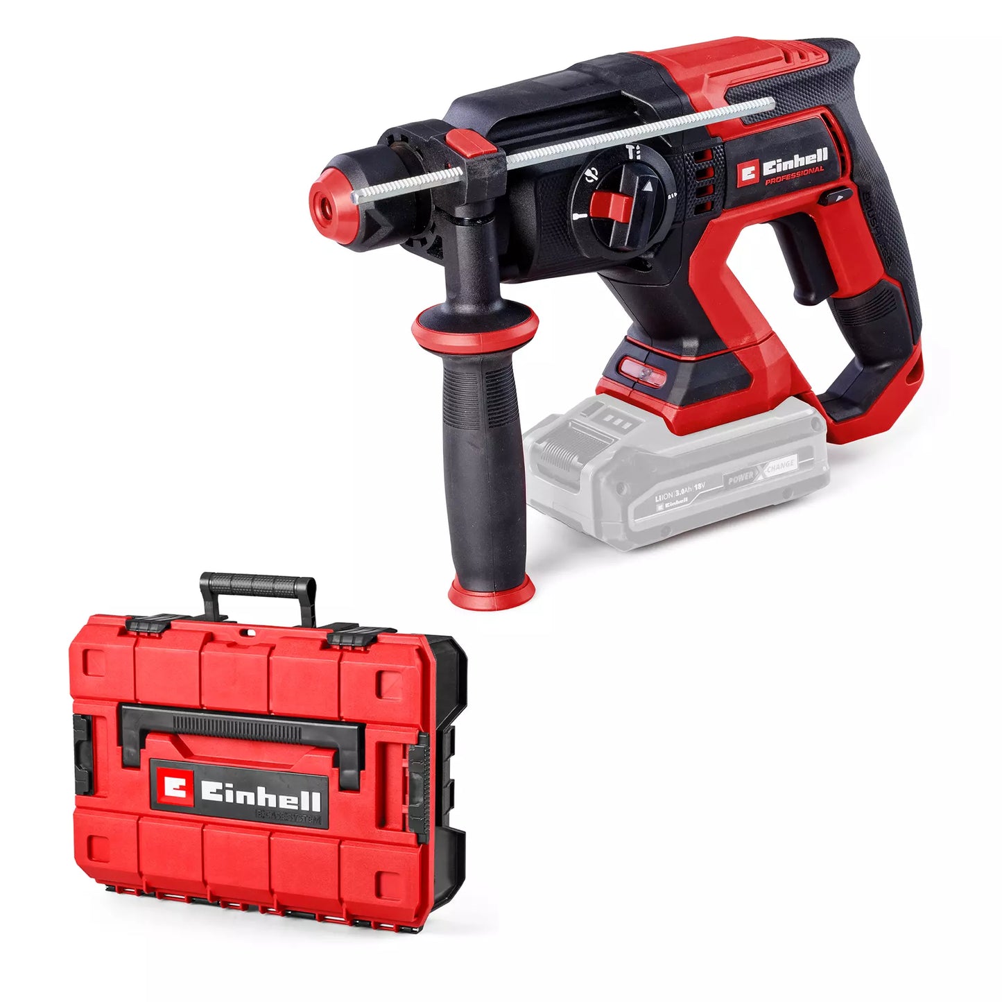 Martillo perforador 18V SDS-Plus 2,3J con maletín Einhell TP-HD 18/22 D Li BL - Solo