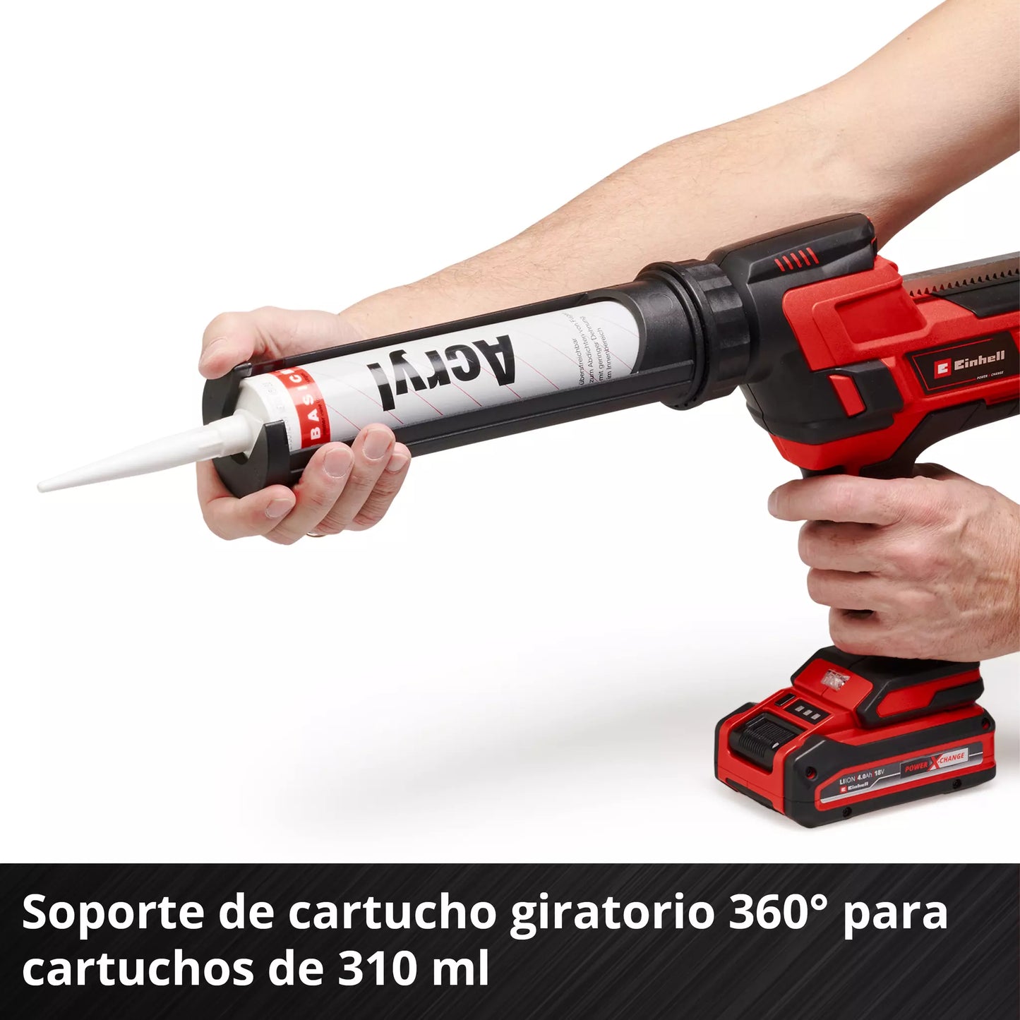 Pistola de silicona 18V 310ml Einhell TE-SG 18/10 Li - Solo