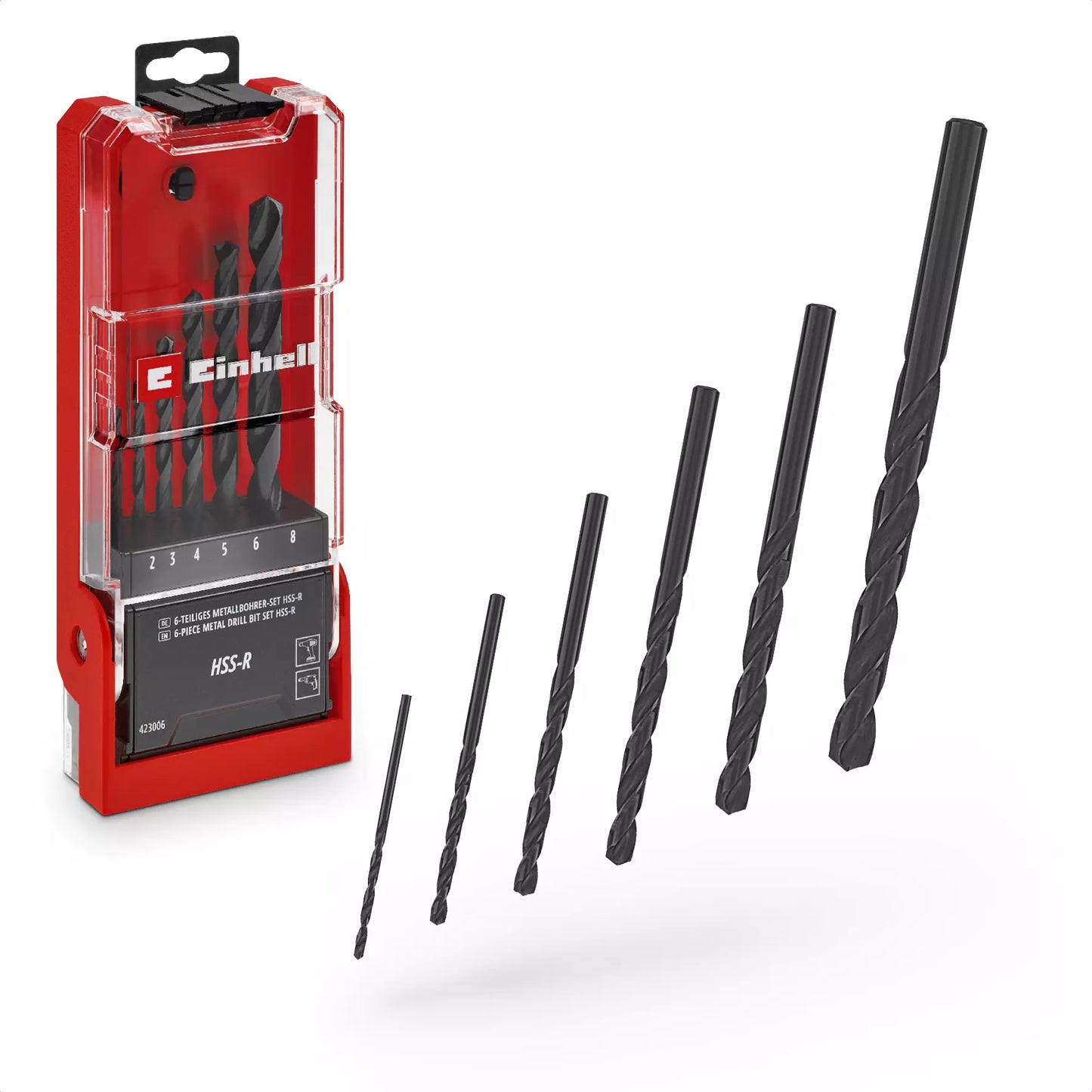 Juego de 6 brocas HSS-R LS Einhell 49423006