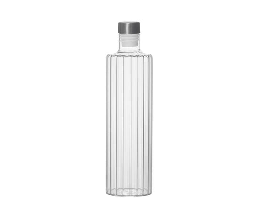 Botella de cristal con tapón de acero inoxidable 1L Andrea House