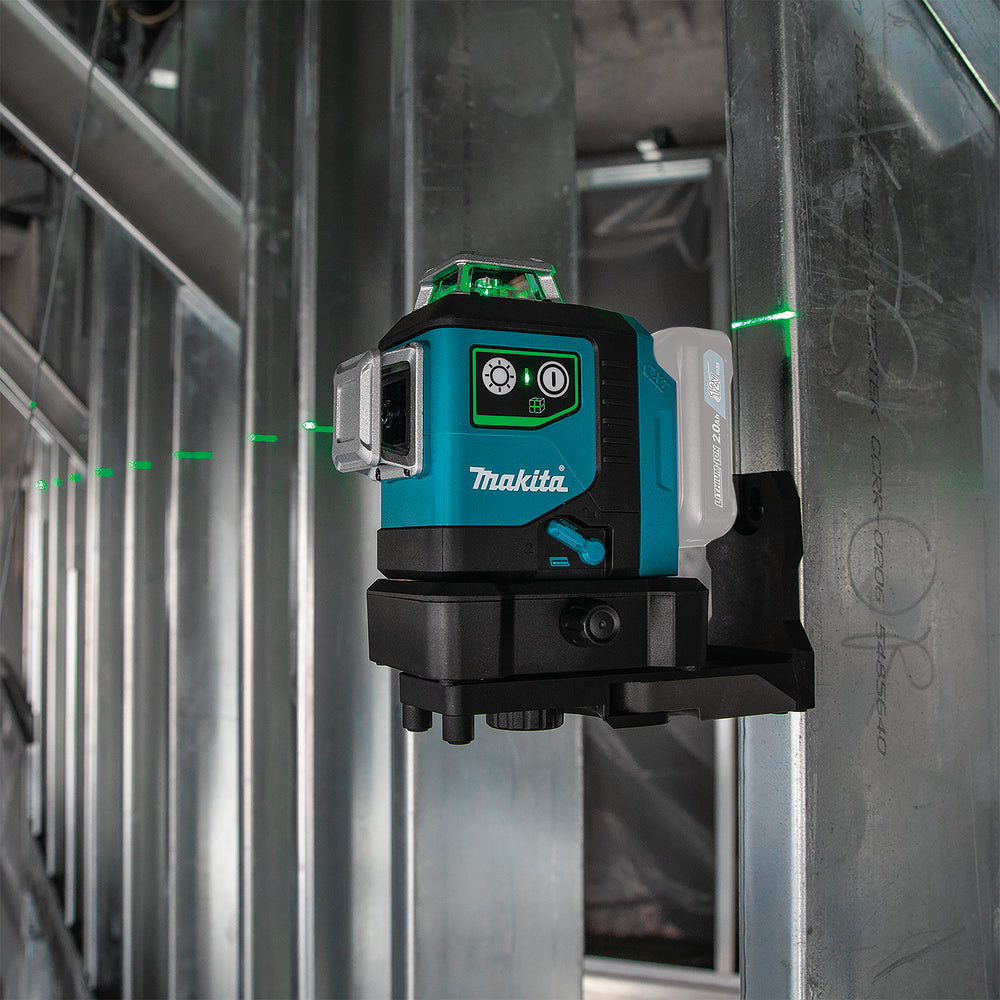 Nivel láser de 3 líneas verdes 360º 12V CXT Makita SK700GD