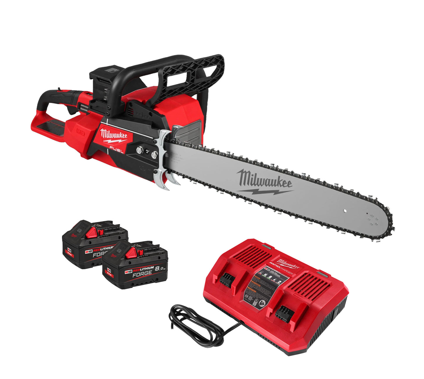 Motosierra de doble batería 50cm Milwaukee M18F2CHS50-802