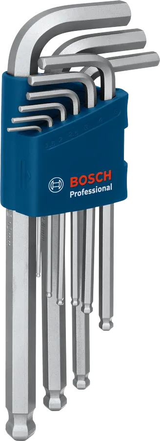 Juego de 9 llaves allen hexagonales Pro Bosch