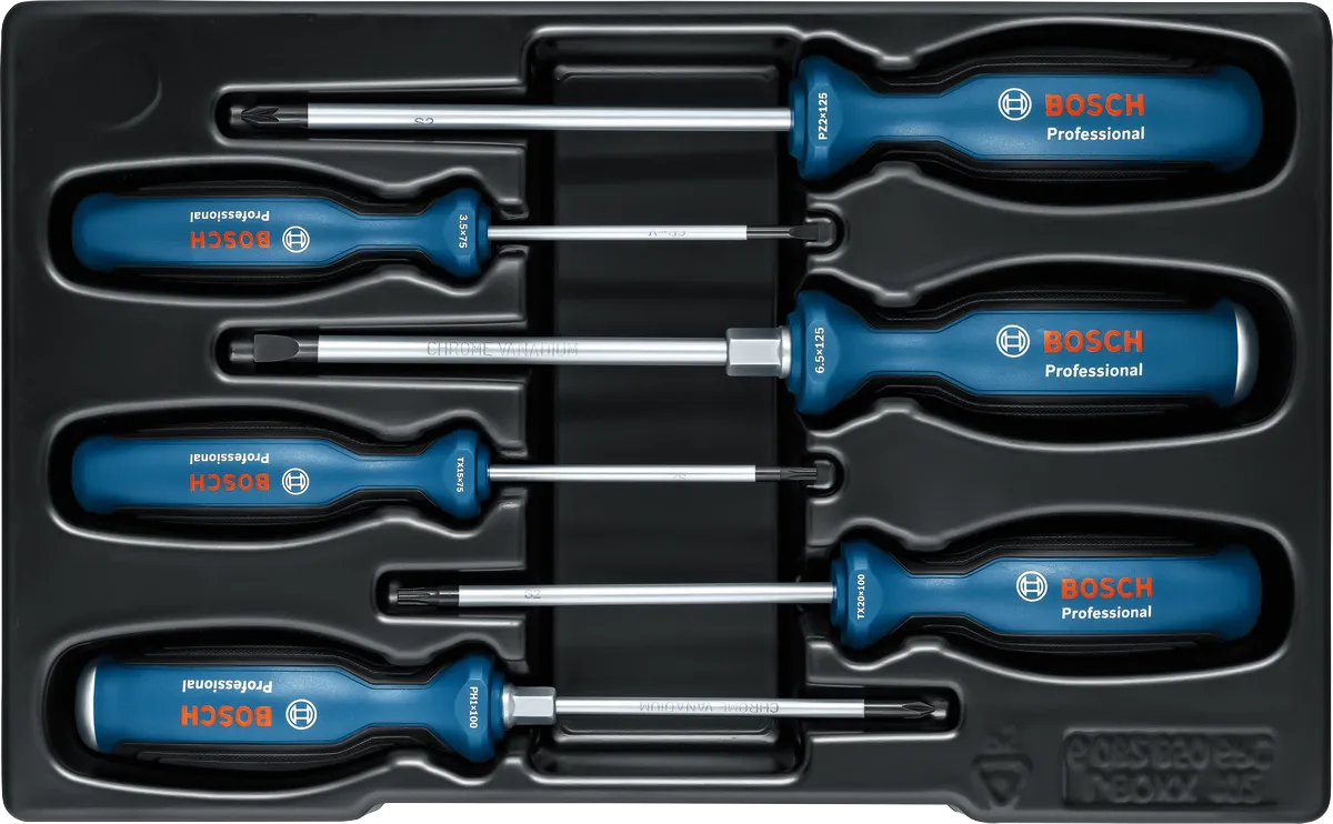 Set de 6 destornilladores SL/PH/PZ/TX PRO Bosch